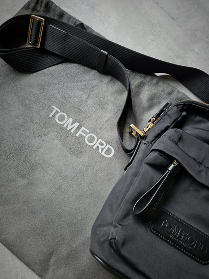 TOM FORD Recycled Embossed Mini-Messenger Bag