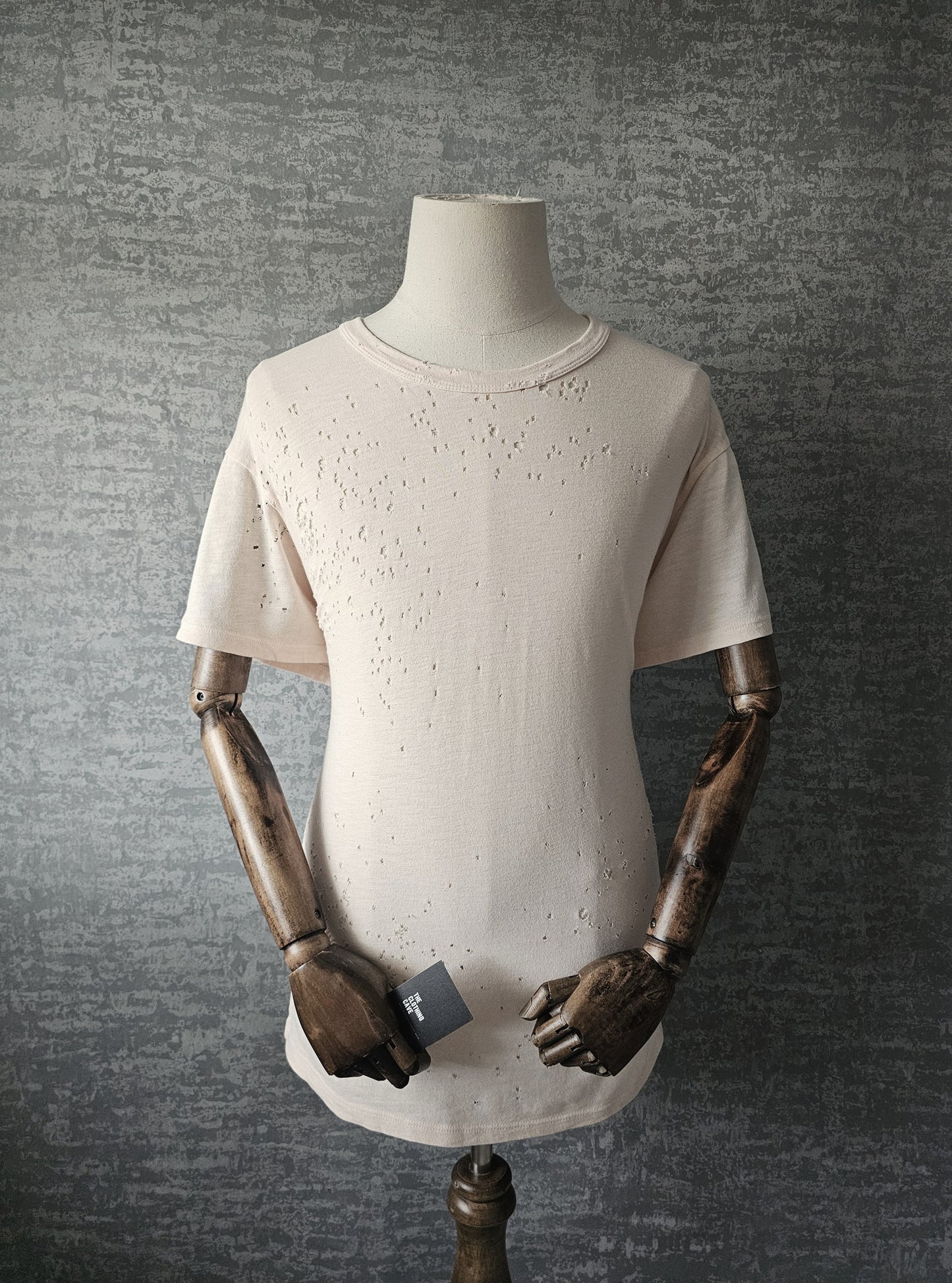 AMIRI Distressed Pink Shotgun T-Shirt