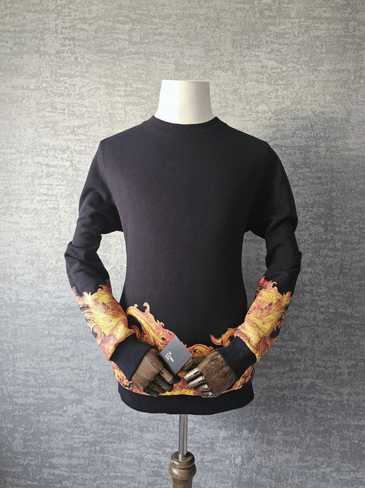 GIVENCHY Inferno Print Oversized Sweatshirt
