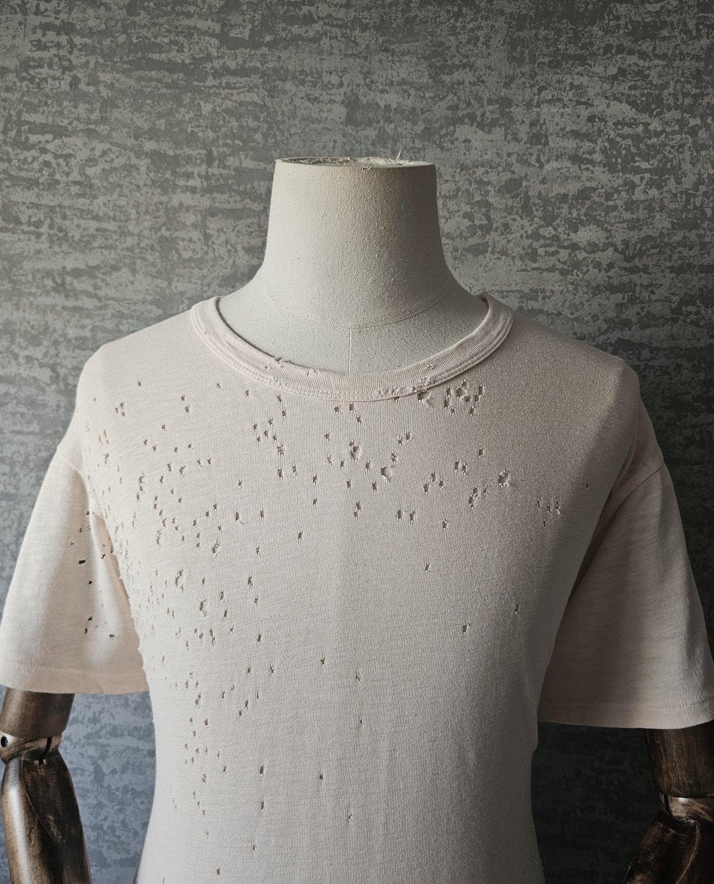 AMIRI Distressed Pink Shotgun T-Shirt