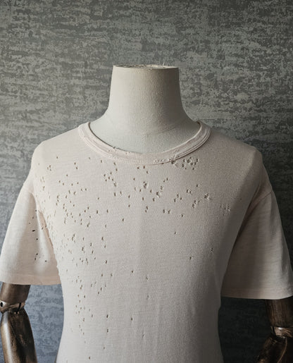 AMIRI Distressed Pink Shotgun T-Shirt