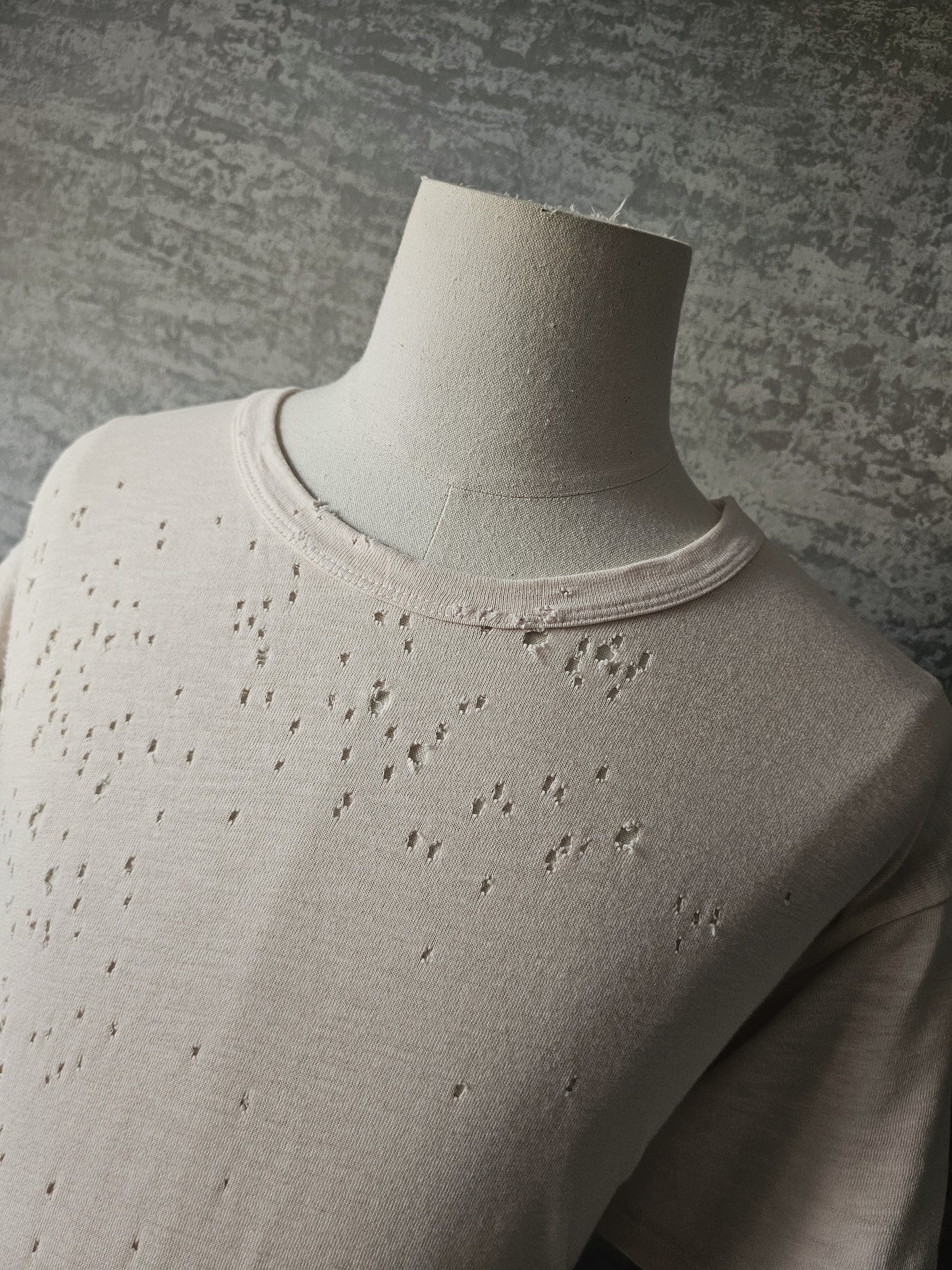 AMIRI Distressed Pink Shotgun T-Shirt