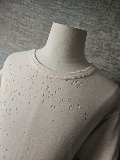 AMIRI Distressed Pink Shotgun T-Shirt