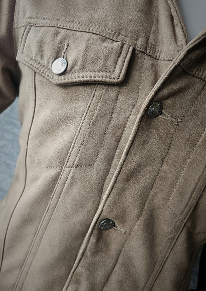 HOLLISTER Sherpa Lined Faux Suede Jacket