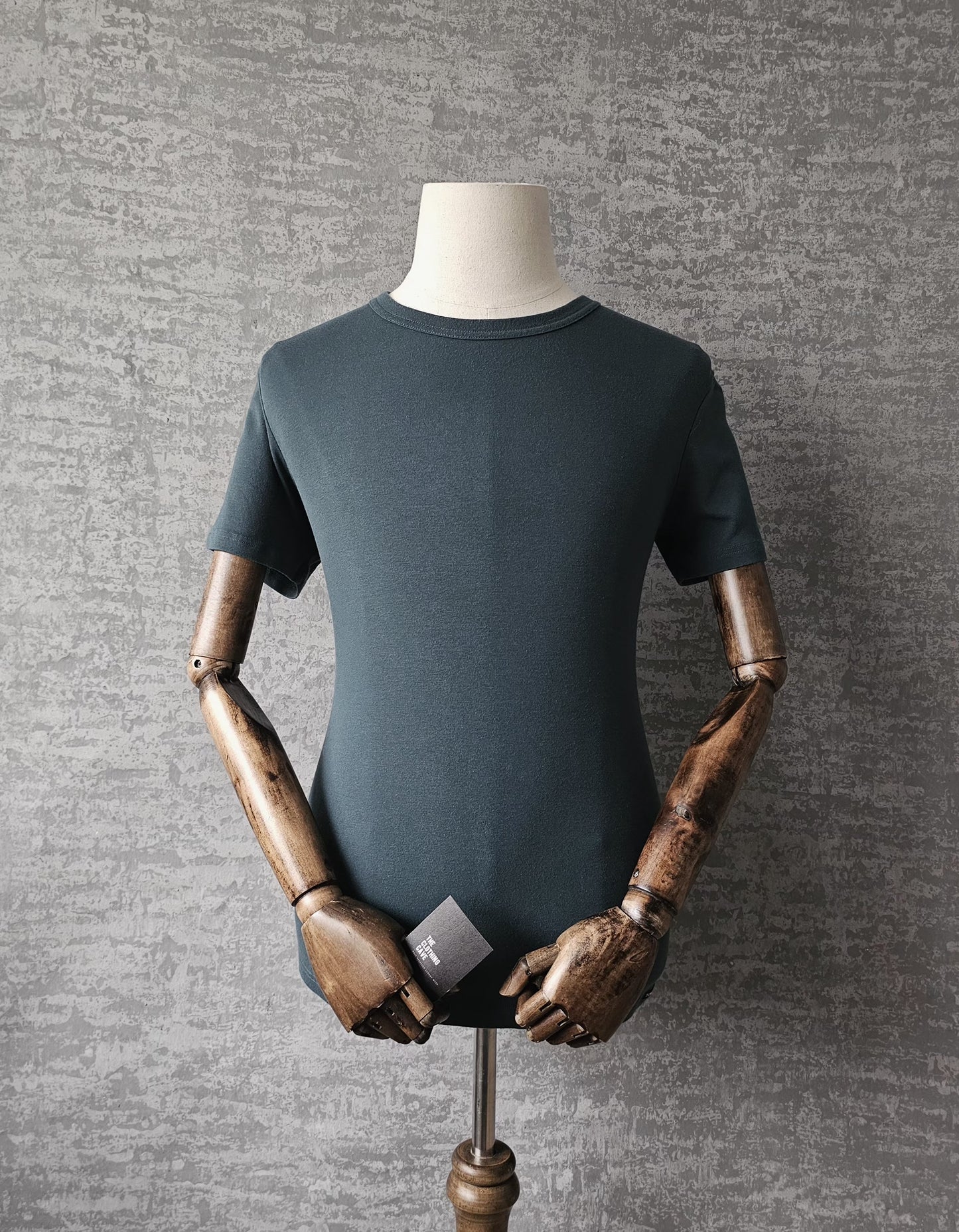 TOM FORD Cotton Crew Neck T-Shirt in Green