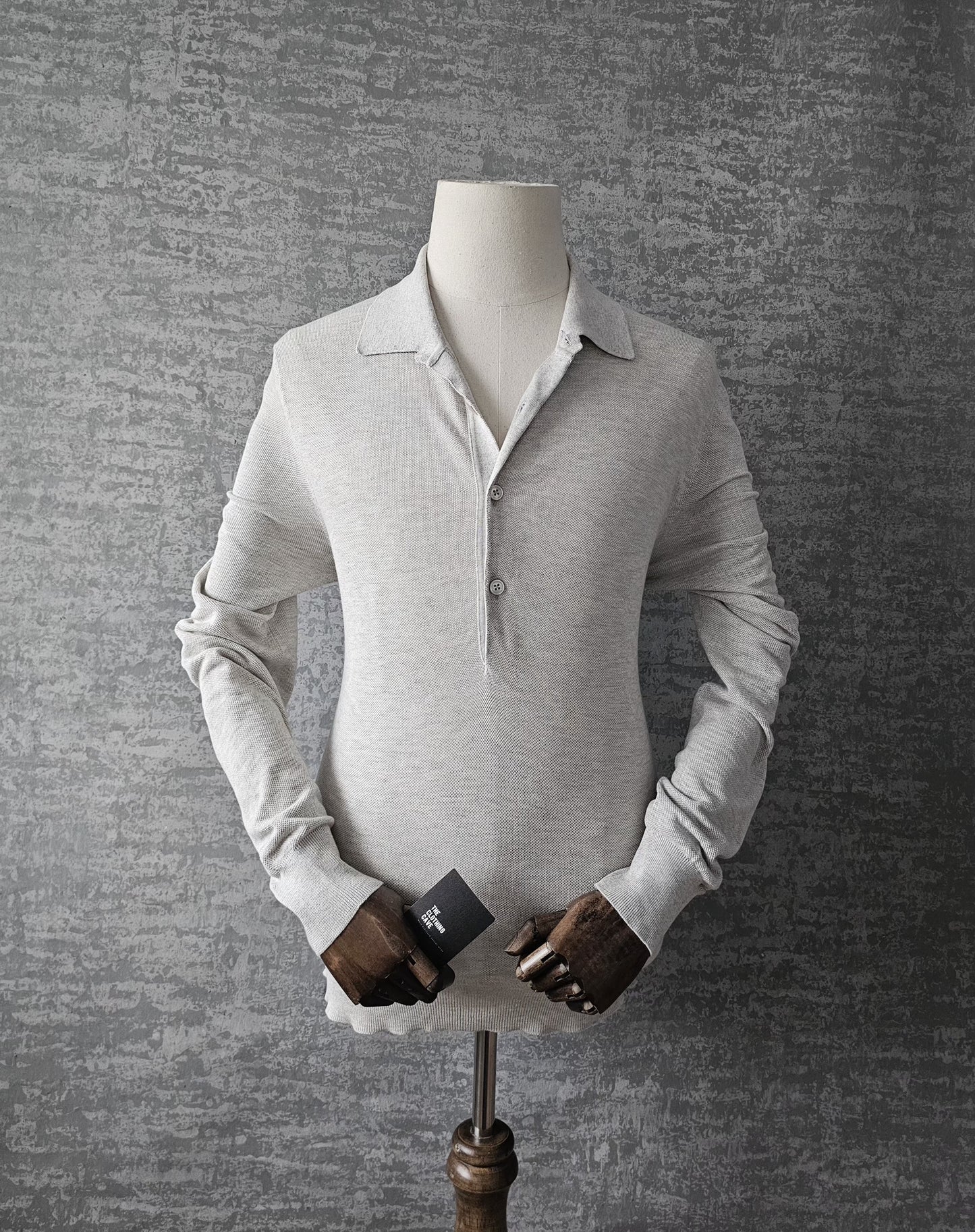 TOM FORD Slim-Fit Silk Cotton Long Sleeve Polo