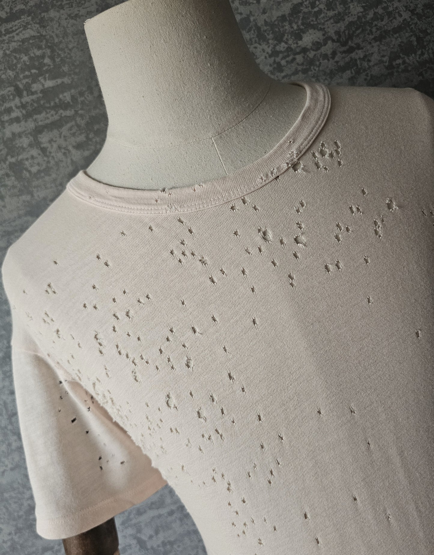 AMIRI Distressed Pink Shotgun T-Shirt