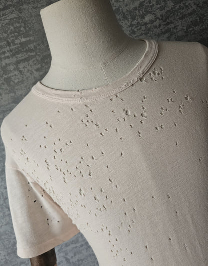 AMIRI Distressed Pink Shotgun T-Shirt