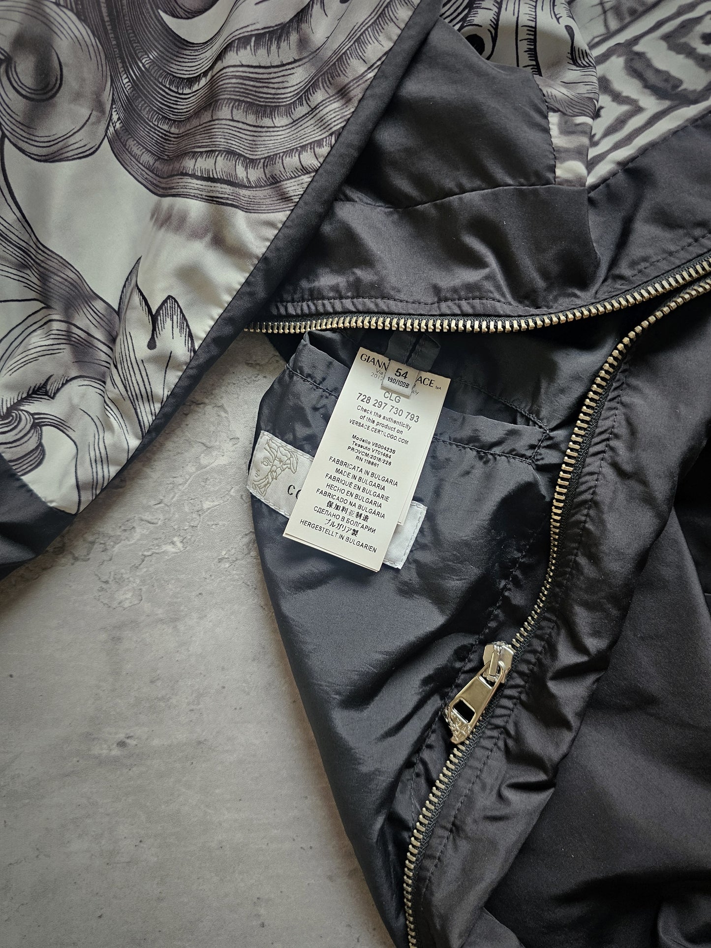 VERSACE Collection Baroque Print Bomber