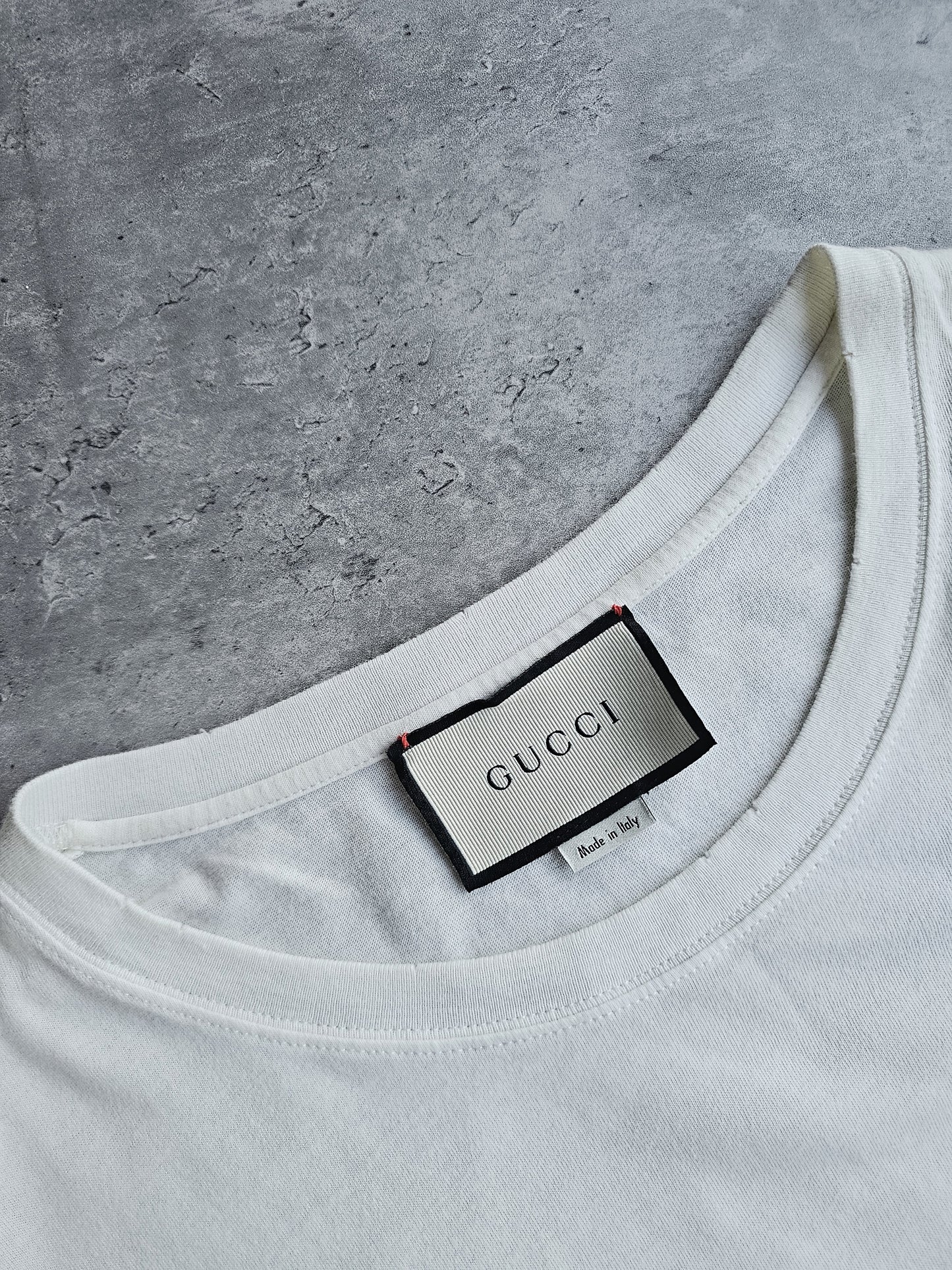 GUCCI Rabbit Embroidered Cotton T-Shirt